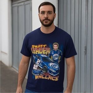 Chase Authentics Shirt XXL Rusty Wallace Blue